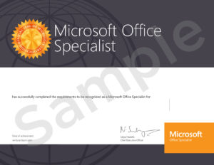 MOS-Sample Certificate