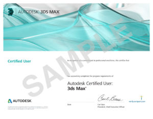Autodesk-3D MAX Certificate
